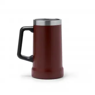 Ronin - Kubek z uchwytem ze stali nierdzewnej 304 pochodzącej z recyklingu, z podwójnymi ściankami o matowym wykonczeniu, pojemnośc 700ml.