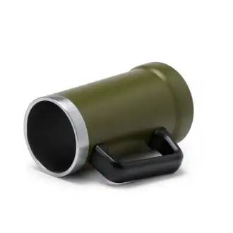 Ronin - Kubek z uchwytem ze stali nierdzewnej 304 pochodzącej z recyklingu, z podwójnymi ściankami o matowym wykonczeniu, pojemnośc 700ml.