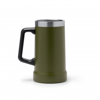 Ronin - Mug with recycled 304 stainless steel handle, double wall with matte finish, capacity 700ml.