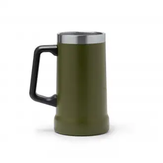 Ronin - Kubek z uchwytem ze stali nierdzewnej 304 pochodzącej z recyklingu, z podwójnymi ściankami o matowym wykonczeniu, pojemnośc 700ml.