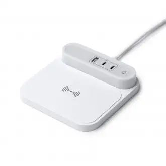 TITANUS - Bezprzewodowa ładowarka z lampą led i portami (USB-C / USB-A) do ładowania.
