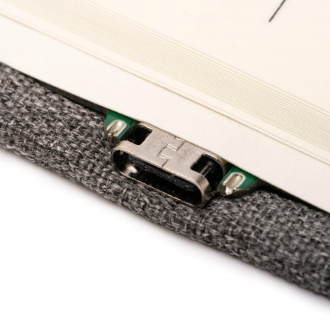 GARLAN - Notatnik a5 z wbudowaną ładowarką bezprzewodową.