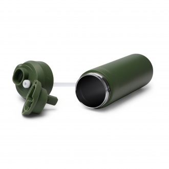 KELIS - Kubek termiczny (700ml) ze słomką z podwójnymi ściankami ze stali nierdzewnej z recyklingu