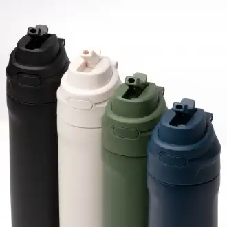 KELIS - Kubek termiczny (700ml) ze słomką z podwójnymi ściankami ze stali nierdzewnej z recyklingu