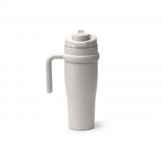 KALAM - Kubek termiczny (900ml) ze słomką, wykonany ze stali nierdzewnej z recyklingu