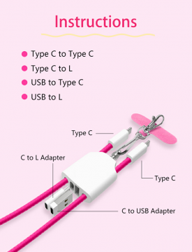 VOLT LINK - 4w1 kabel szybkiego ładowania 60W 3A i transfer danych