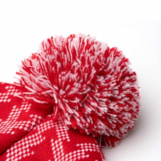 REDWIN - Akrylowa czapka ze świątecznym wzorem