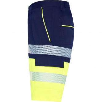 LADA - Dwukolorowe krótkie spodenki robocze o wysokiej widoczności