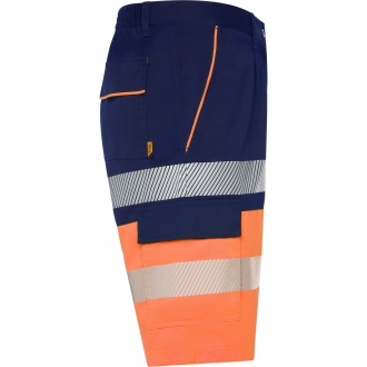 LADA - Dwukolorowe krótkie spodenki robocze o wysokiej widoczności