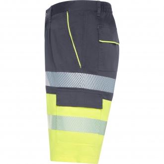 LADA - Dwukolorowe krótkie spodenki robocze o wysokiej widoczności