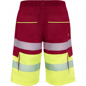 LADA - Dwukolorowe krótkie spodenki robocze o wysokiej widoczności