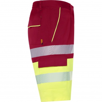 LADA - Dwukolorowe krótkie spodenki robocze o wysokiej widoczności