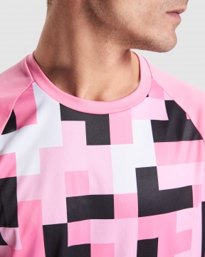 VENTOR - Koszulka techniczna unisex 150 g/m² z geometrycznym wzorem