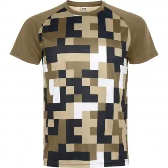 VENTOR - Koszulka techniczna unisex 150 g/m² z geometrycznym wzorem