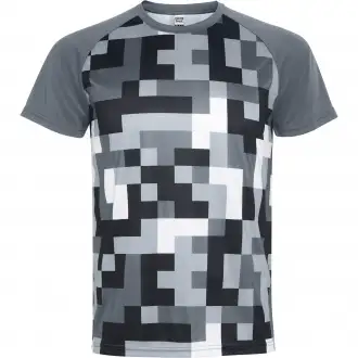 VENTOR - Koszulka techniczna unisex 150 g/m² z geometrycznym wzorem