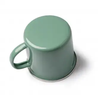 CARDIF - Metalowy kubek emaliowany w stylu retro o pojemności 380ml