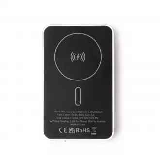 VATUM - Powerbank z ładowaniem bezprzewodowym i ekranem wyświetlającym poziom baterii, 10 000 mAh.