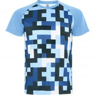 VENTOR - Koszulka techniczna unisex 150 g/m² z geometrycznym wzorem
