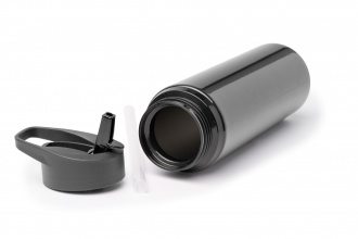 TATLON - Butelka ze stali nierdzewnej z recyklingu ze słomką i uchwytem , 700ml