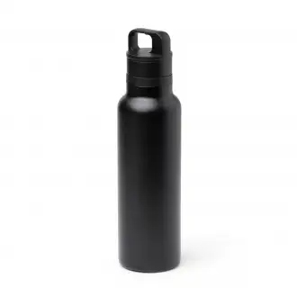 BITMAN - Butelka z podwójnymi ściankami ze stali nierdzewnej z recyklingu i uchytem, 750ml