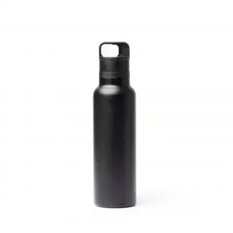 BITMAN - Butelka z podwójnymi ściankami ze stali nierdzewnej z recyklingu i uchytem, 750ml