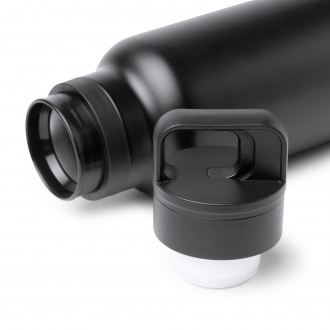 BITMAN - Butelka z podwójnymi ściankami ze stali nierdzewnej z recyklingu i uchytem, 750ml