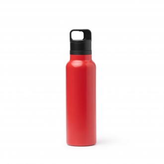 BITMAN - Butelka z podwójnymi ściankami ze stali nierdzewnej z recyklingu i uchytem, 750ml