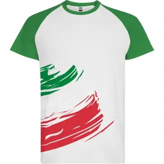 FORZA - Koszulka poliestrowa (190 g/m²) z wzorem flagi