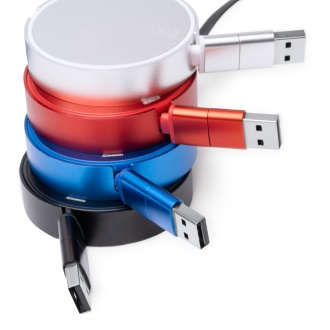 DAWSON - Wysuwany kabel USB/USB C do USB C/Lightning