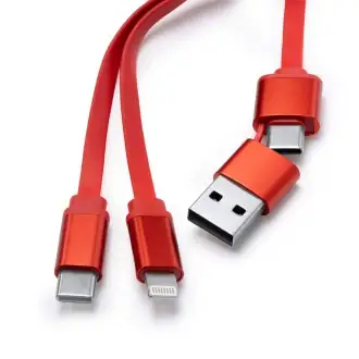 DAWSON - Wysuwany kabel USB/USB C do USB C/Lightning