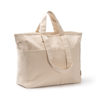 TONGA - Recycled cotton bag with double handles, 420 g/m²