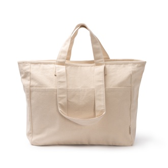 TONGA - Recycled cotton bag with double handles, 420 g/m²