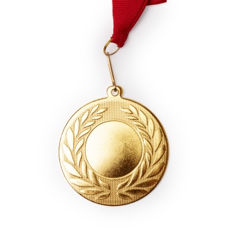 LEDEKI - Medal z metalu z paskiem, Ø 5 cm