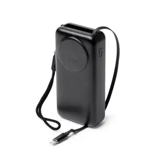 PERAL - Powerbank 20000 mAh, wyświetlacz LED, zintegrowany kabel USB C