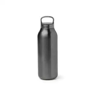 BONTAX - Butelka z podwójnymi ściankami ze stali nierdzewnej z zakrętką z uchwytem, 500ml