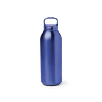 BONTAX - Butelka z podwójnymi ściankami ze stali nierdzewnej z zakrętką z uchwytem, 500ml