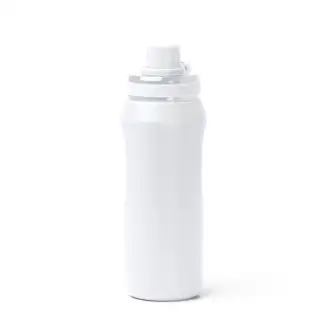 GERALD - Butelka z podwójnymi ściankami ze stali nierdzewnej z recyklingu, zakrętka z uchwytem, 600ml