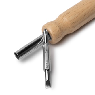 YADOR - Śrubokręt z drewnianą rączką i wymiennymi bitami