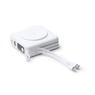 FREMONT - Wireless Power Bank (3-in-1) with Cable and Charging Adapters, 10,000 mAh