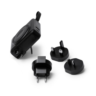 FREMONT - Wireless Power Bank (3-in-1) with Cable and Charging Adapters, 10,000 mAh