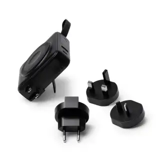 FREMONT - Powerbank bezprzewodowy (3w1) z kablem i adapterami do ładowania, 10 000 mAh