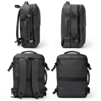 SOPLEX - Plecak ze skóry PU z kompresją próżniową (pompa w zestawie)