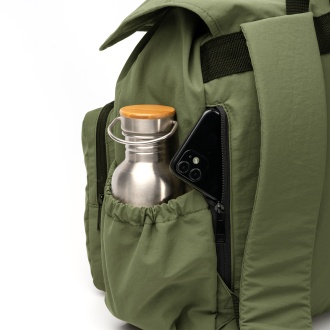 KABUKI - Nylonowy plecak ze ściągaczem