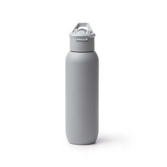 BULGON - Recycled stainless steel thermos bottle with handle and straw, 500 ml