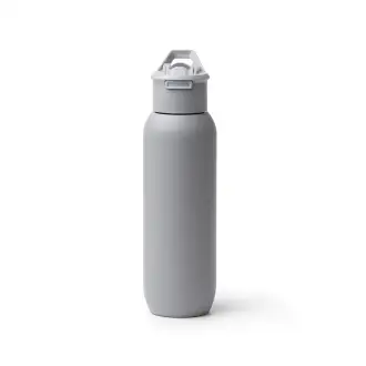 BULGON - Butelka termiczna ze stali nierdzewnej z recyklingu, uchwyt i słomka, 500ml