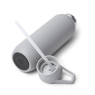 BULGON - Recycled stainless steel thermos bottle with handle and straw, 500 ml