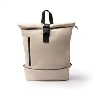 VALDEZ - Plecak ze skóry PU i RPET z zapięciem rolltop