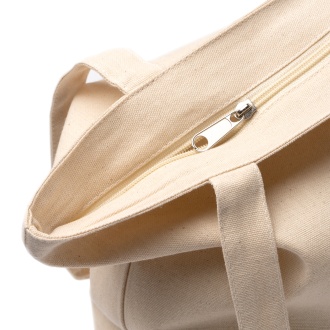 LUCIX - Cotton (230 g/m²) bag with a zipper closure