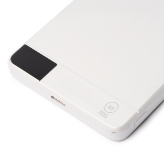 PROMAX - Powerbank (5000mAh) z ładowaniem bezprzewodowym i pierścieniem magnetycznym, korpus z aluminium z recyklingu