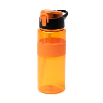 ZONDA - RPET bottle with a straw and a push-button cap